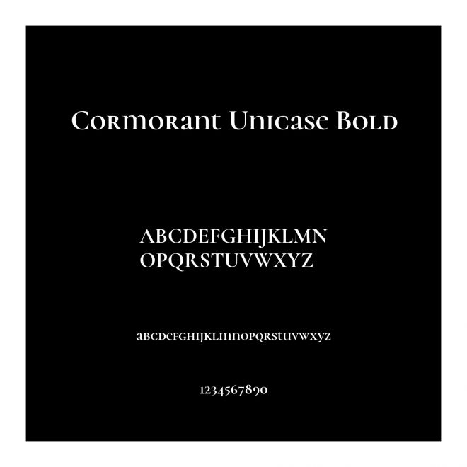 Cormorant Unicase Bold