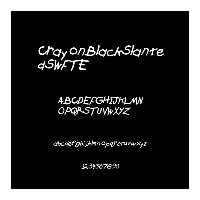 CrayonBlackSlantedSWFTE