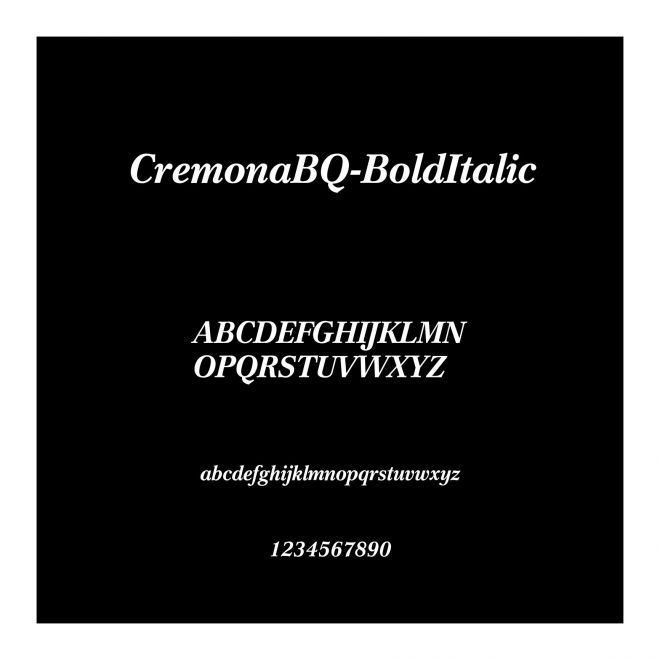 CremonaBQ-BoldItalic