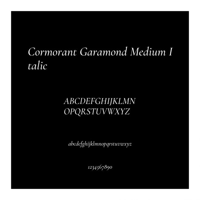 Cormorant Garamond Medium Italic