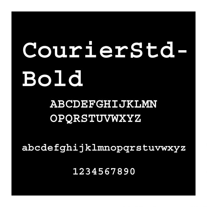 CourierStd-Bold