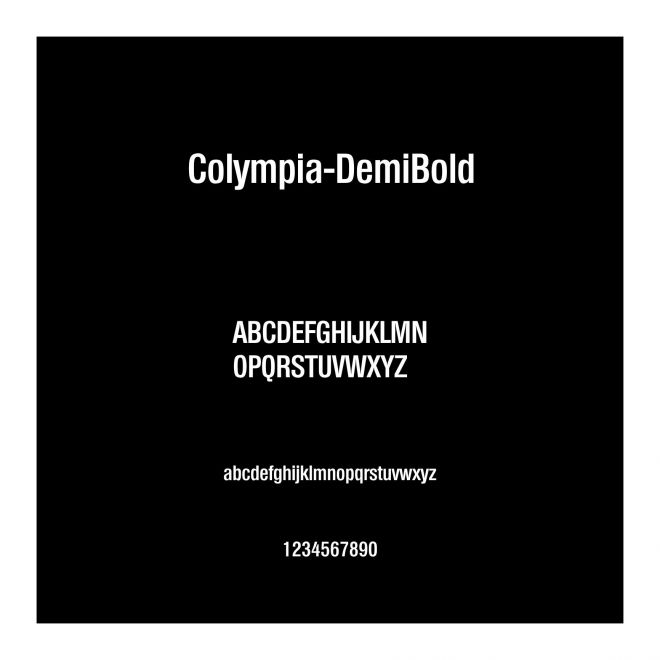 Colympia-DemiBold