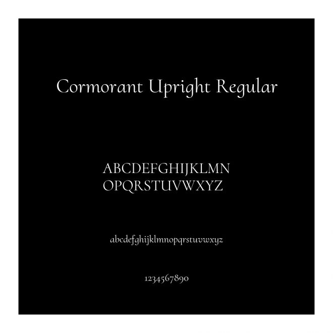 Cormorant Upright Regular