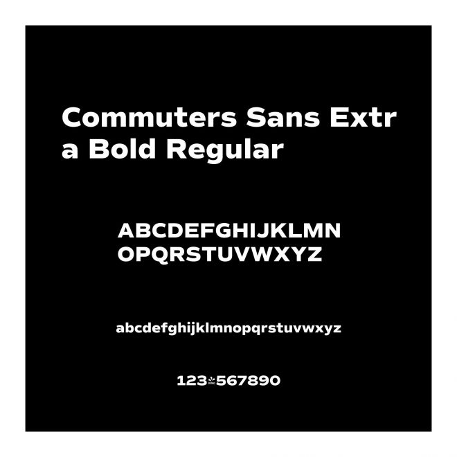 Commuters Sans Extra Bold Regular