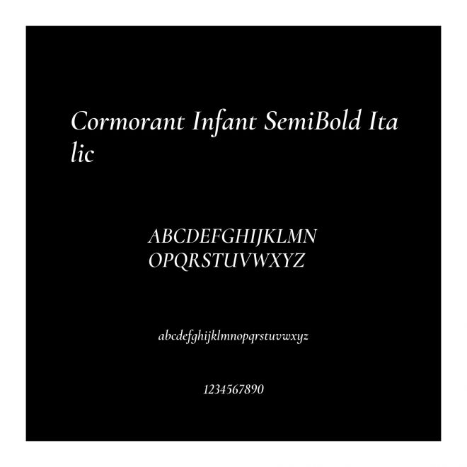 Cormorant Infant SemiBold Italic