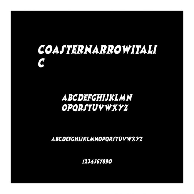 CoasterNarrowItalic