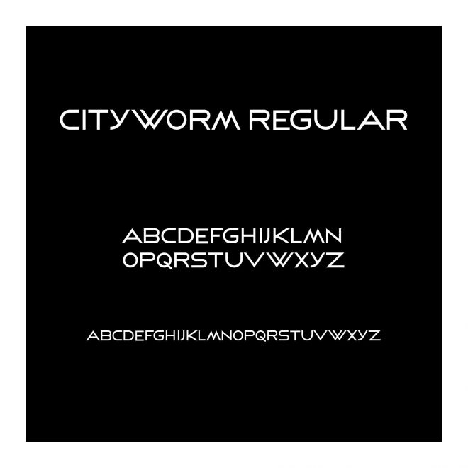 Cityworm Regular