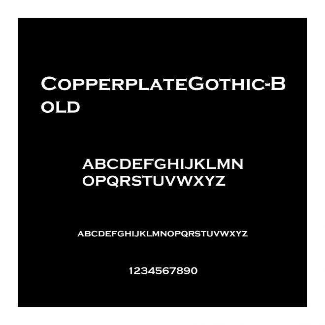 CopperplateGothic-Bold