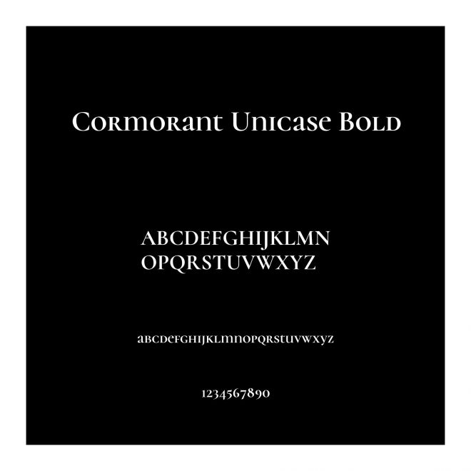 Cormorant Unicase Bold