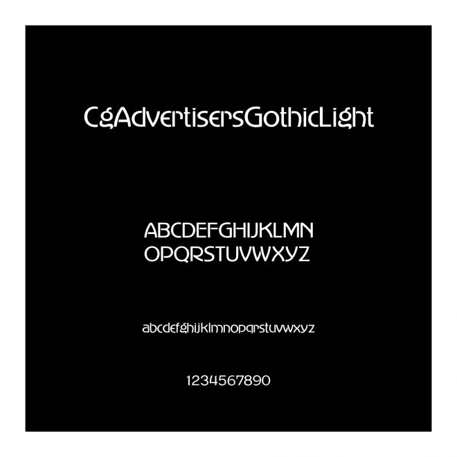 CgAdvertisersGothicLight