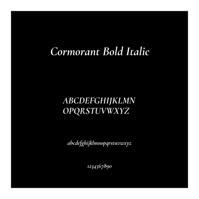 Cormorant Bold Italic