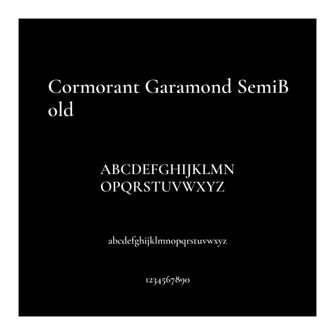 Cormorant Garamond SemiBold