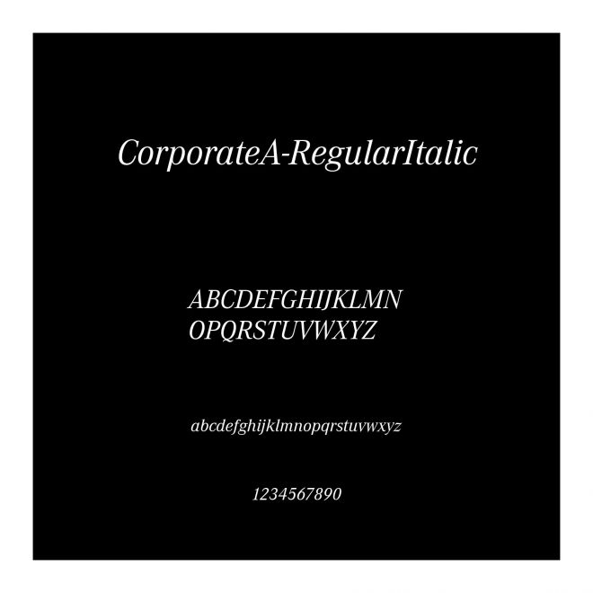 CorporateA-RegularItalic