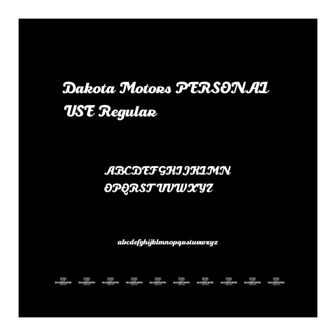 Dakota Motors PERSONAL USE Regular
