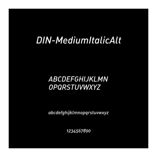 DIN-MediumItalicAlt