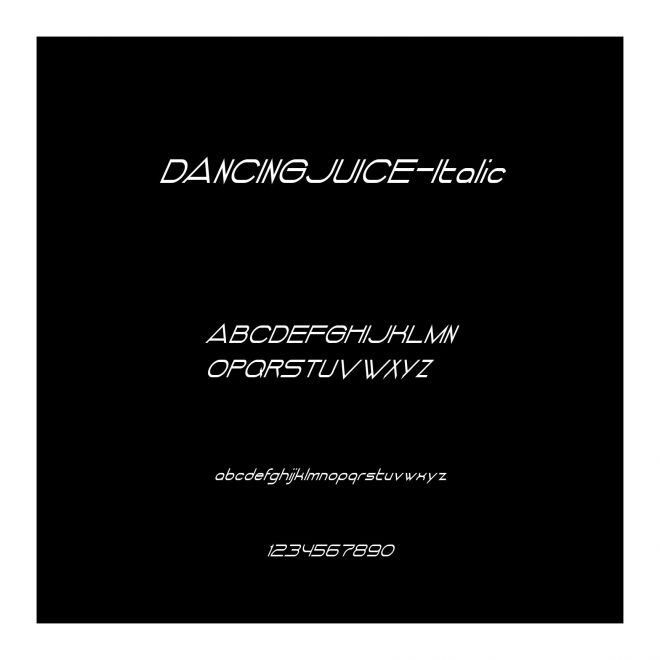 DANCINGJUICE-Italic
