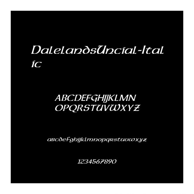 DalelandsUncial-Italic