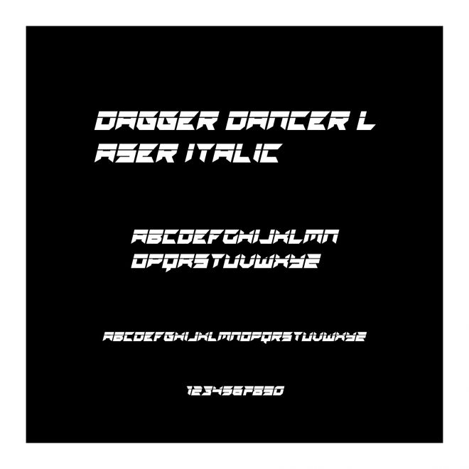 Dagger Dancer Laser Italic