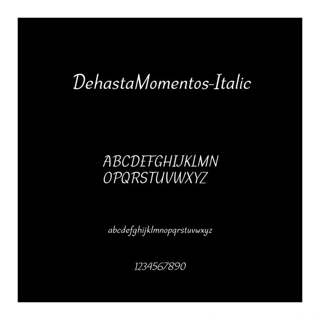 DehastaMomentos-Italic
