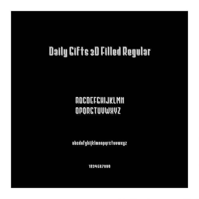Daily Gifts 3D Filled Regular