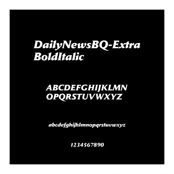 DailyNewsBQ-ExtraBoldItalic