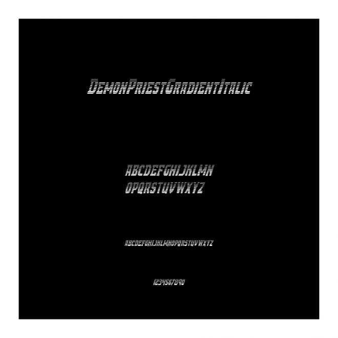 DemonPriestGradientItalic