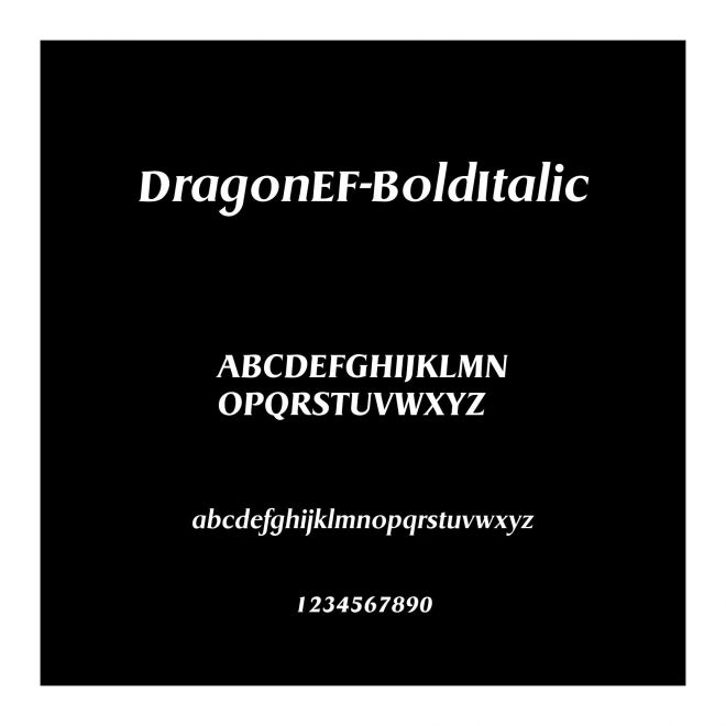 DragonEF-BoldItalic