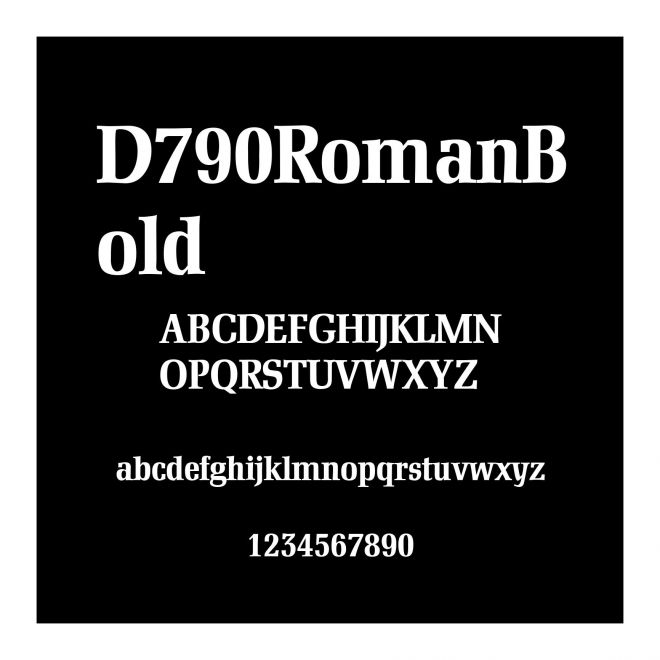 D790RomanBold