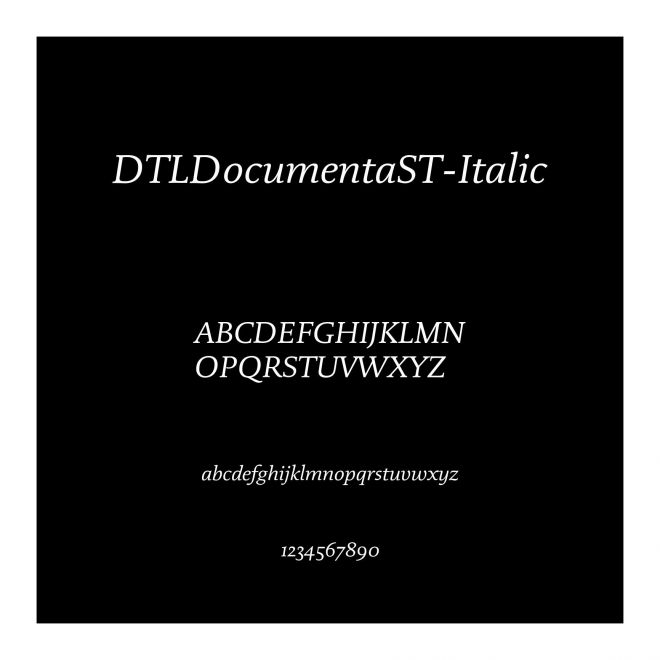 DTLDocumentaST-Italic