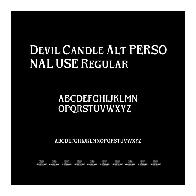 Devil Candle Alt PERSONAL USE Regular