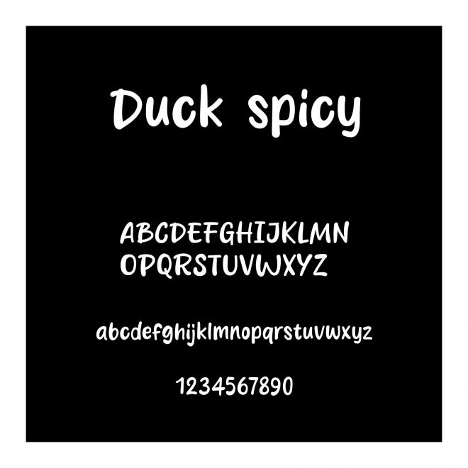 Duck spicy