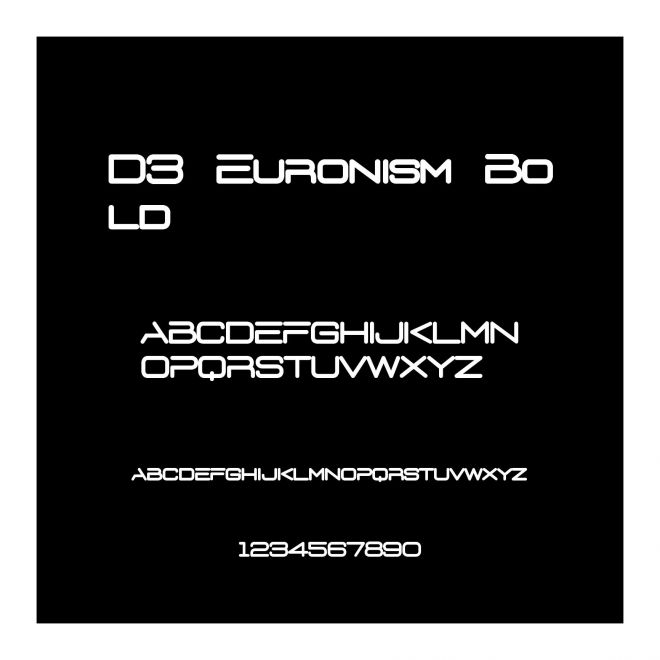 D3 Euronism Bold