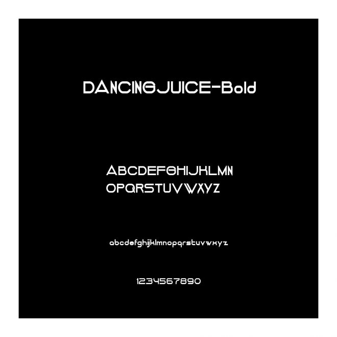 DANCINGJUICE-Bold