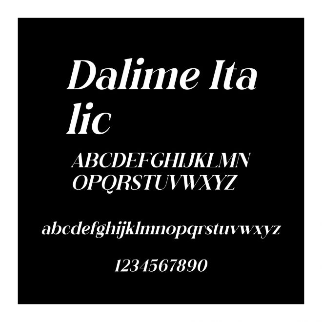 Dalime Italic