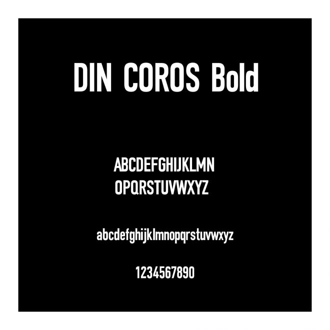 DIN COROS Bold