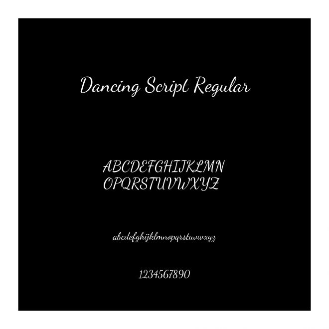 Dancing Script Regular