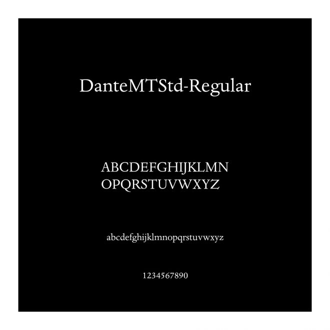DanteMTStd-Regular