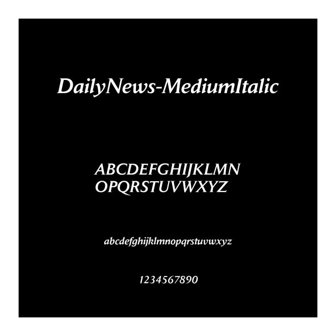 DailyNews-MediumItalic