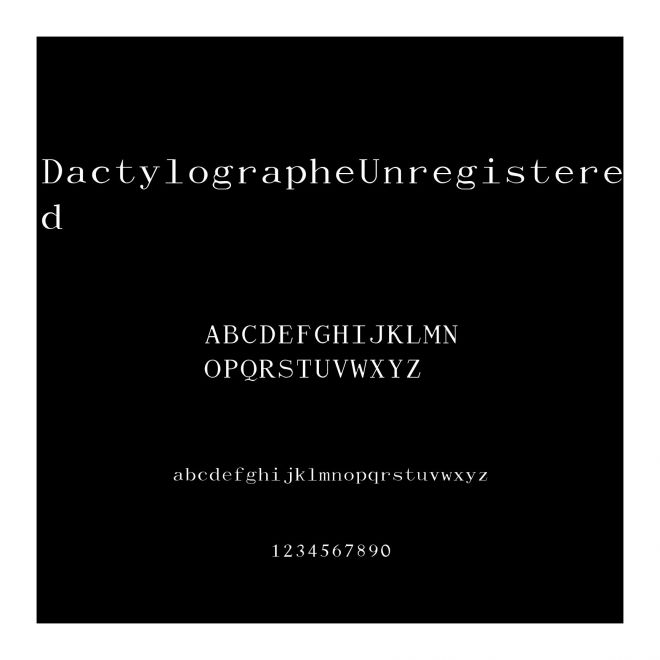 DactylographeUnregistered