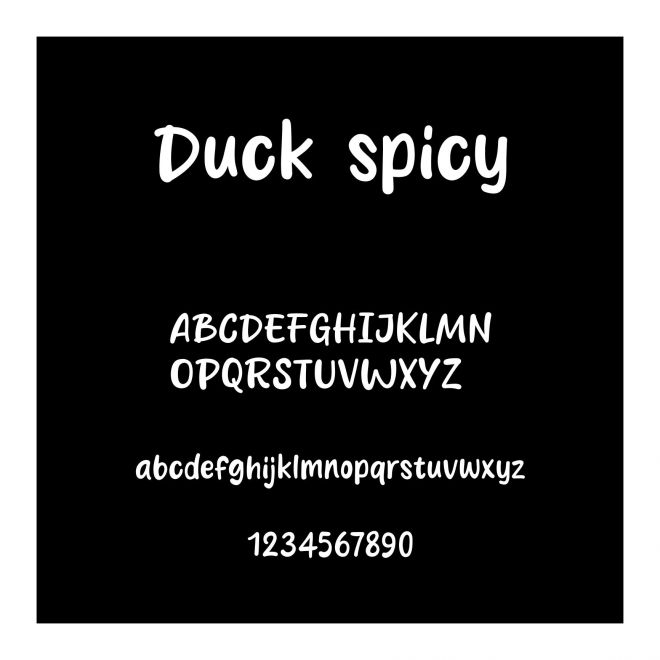 Duck spicy