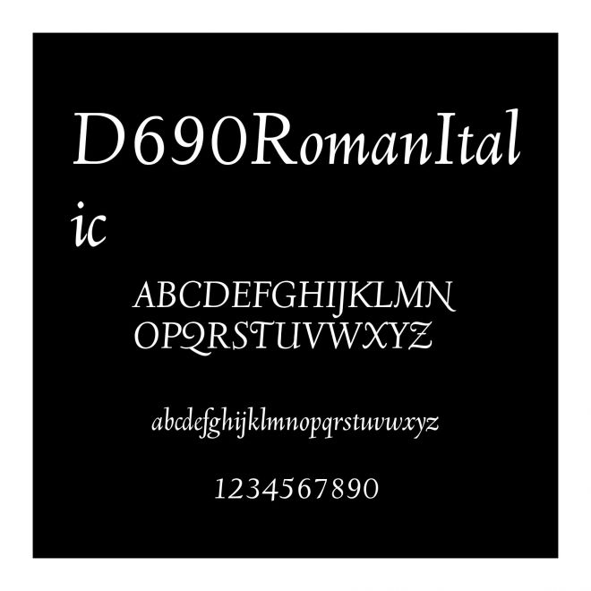 D690RomanItalic