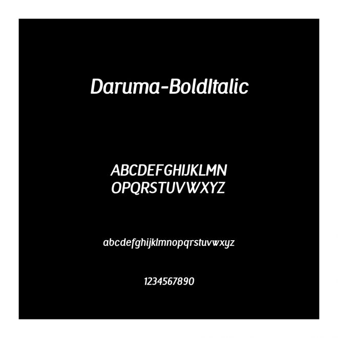 Daruma-BoldItalic