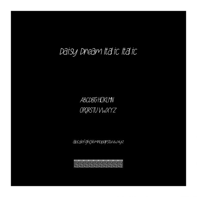Daisy Dream Italic Italic