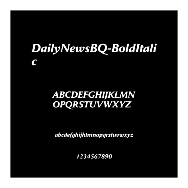DailyNewsBQ-BoldItalic