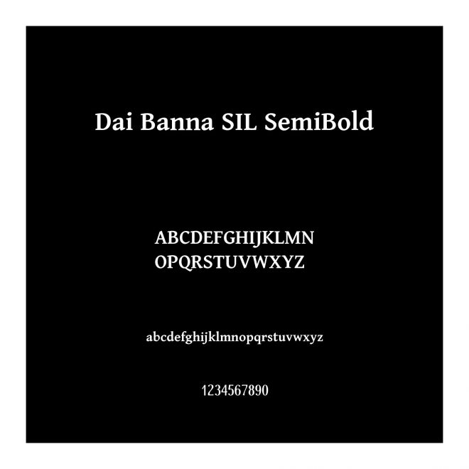 Dai Banna SIL SemiBold