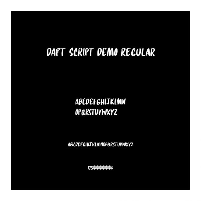 Daft Script DEMO Regular