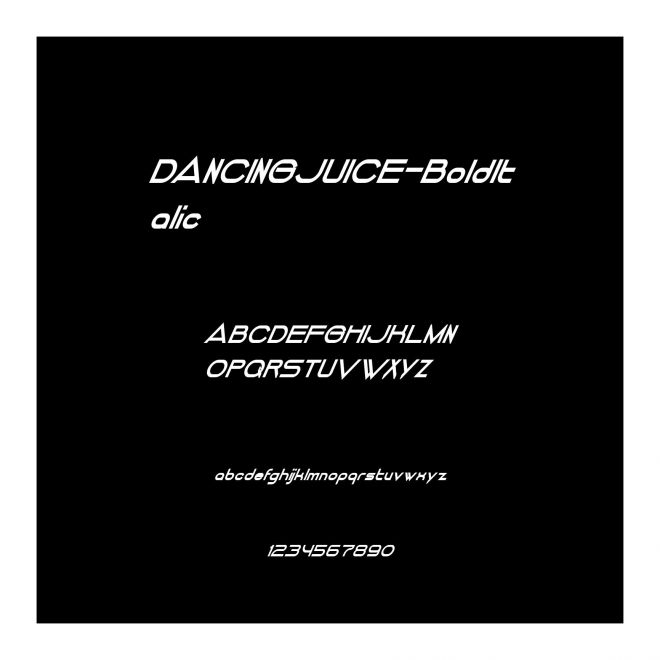 DANCINGJUICE-BoldItalic