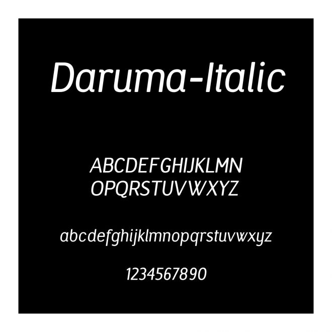 Daruma-Italic