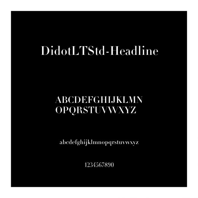 DidotLTStd-Headline