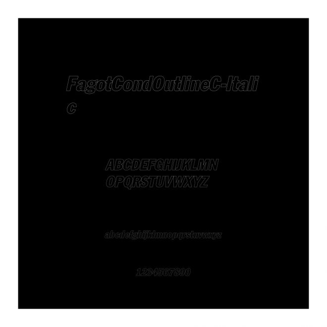 FagotCondOutlineC-Italic